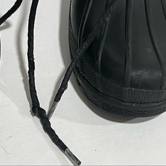 Sperry Quilted Gosling Closed Toe Mid-Calf Waterproof Black Duck Boots - Size 9 - Picture 13 of 14